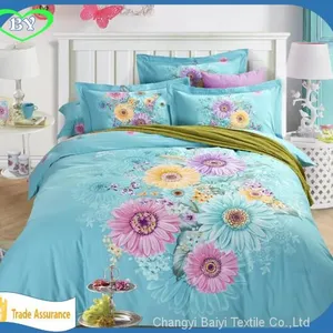 100% Polyester Pigment Printed Brushed Microfiber Fabric for Home Textile thumbnail-2