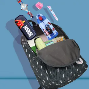 Simple Waterproof Light Campus Junior Shoulder Backpack thumbnail-3