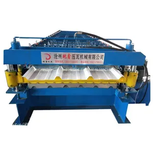 Two Profiles Double Deck Cold Roll Forming Machine thumbnail-1