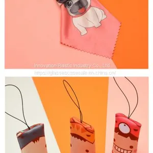 Microfiber Glasses Cloth With Cartoon Decoration, Personalized and Creative Eyewear Cloth thumbnail-4