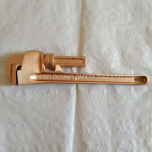 Non Spark Safety Hand Tools Pipe Wrench,American Type,18 thumbnail-5