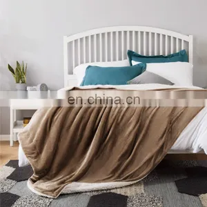 Sublimation Soft Custom Flannel Fur Sherpa Blanket For Winter thumbnail-3