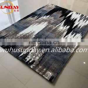 Machine Knitted Shaggy Rug With Micro Fiber thumbnail-3