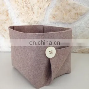 Soft Handmade Beige Felt Vase for Modern Home Decoration thumbnail-6