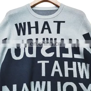 DiZNEW OEM Mens Wool Sweater Jacquard Pullover Sweaters For Man thumbnail-5