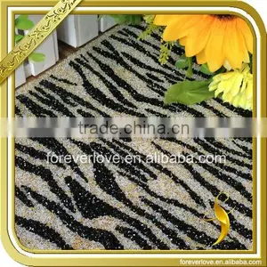 Wholesale Hotfix Crystal Rhinestone Net Mesh Adhesive Leopard Rhinestone Sheets FRM-182 Supplier's Choice thumbnail-1
