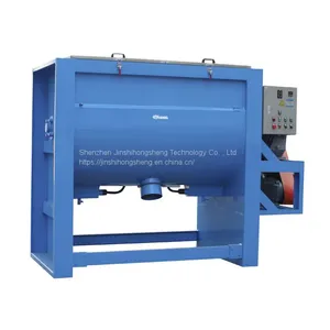 Large Horizontal 1-ton Mixer, Screw Mixer, Plastic Granule Homogenizer, Double-layer Heating Mixer thumbnail-1