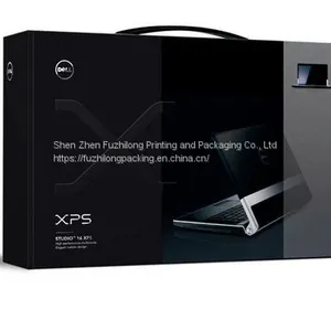 Black Custom Logo Foldable Magnetic Premium Luxury Recyclable Rigid Cardboard Paper Packaging Clothing Box Flip Top Gift Boxes thumbnail-1
