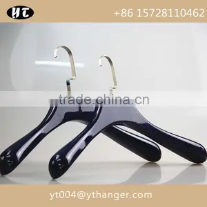 High Gloss Brown Wooden Hanger and Pants Hanger With Custom Size and Logo thumbnail-5
