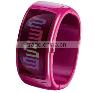 2013 Latest and Hot Products Bangle Watch With Bright Color and LED Movement thumbnail-1