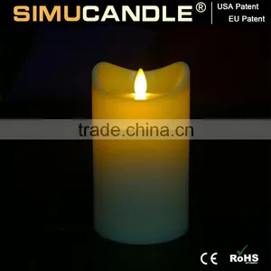 Parties Moving Flame Wick LED Candle With Timer, With USA and EU Patent thumbnail-6