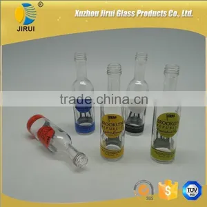 50ml Clear Mini Glass Wine Bottles thumbnail-2