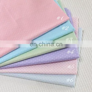 Wave Dotting Fabric Group Cotton Twill Printing Fabric 1.6 Meters Wide Student Four Pieces Set Pure Cotton Fabric thumbnail-5