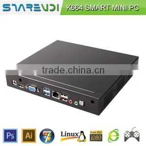 SEABO Mini Itx Mini Nettop pc K664 Bay Trail J2900 Quad Core 2.41G-2.66G 2GB RAM 16GB SSD 8*USB Ports 1*RJ45 1*VGA thumbnail-3