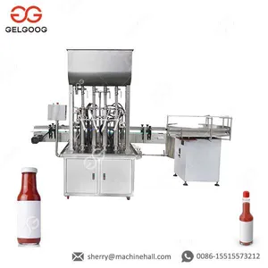Automatic Tomato Sauce Juice Liquid Bottle Filling Machine Line thumbnail-1