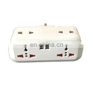 Wholesale 5v uk to Multi Function 2 Usb 13a Power Multi Plug Adapter thumbnail-1