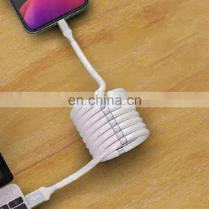 Silicon Magnetic Suction Mobile Phone Data Cable USB Silicon Magnetic Charging Cable for Iphon for Type C for Android thumbnail-3