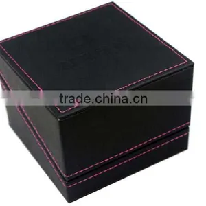 Faux Leather Watch Display Case, Single Men Watch Storage Box thumbnail-2