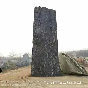 Landscape Stone Manufacturer Landscape Stone Standing Stone Park Square School Motto Enterprise Gate Stone Snow Wave Stone Decoration thumbnail-3