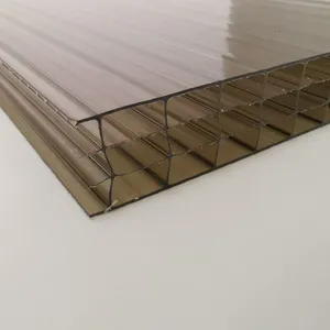 Polycarbonate Hollow Sheet，fourlayer PC Sheet,Honeycomb Polycarbonate thumbnail-1