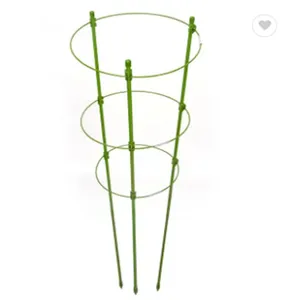 Youlite Metal Garden Trellis Leaves Plant Support Garden Plant Trellis Plant Cages Garden Obelisk thumbnail-1