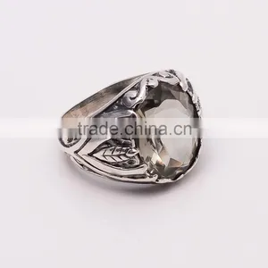 GREEN AMETHYST RING ,925 Sterling Silver Jewelry Wholesale,WHOLESALE SILVER JEWELRY,SILVER EXPORTER,SILVER JEWELRY FROM INDIA thumbnail-2