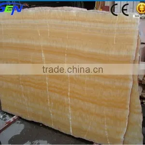 Natural Polished Yellow Onyx Marble Big Slab thumbnail-1