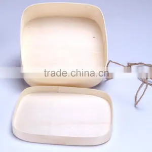 Wooden Packing Industrial Use and Handmade Feature Chocolate Cheese Wooden Poplar Bark Packing thumbnail-5