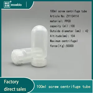 85ml 100ml 120ml Centrifuge Tubes, Laboratory Sample Tubes Centrifuge Tubes, Autoclavable thumbnail-3