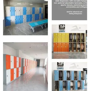 Heavy Duty Modular Plastic Lockers HNJ08un Classroom Cubbies- Vandal-Resistant Solution for Schools thumbnail-4