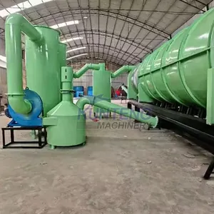 Continuous Biochar Making Machine Rotary Pyrolysis Machine Kiln Carbonization Furnace to Make Graphene EPC thumbnail-3