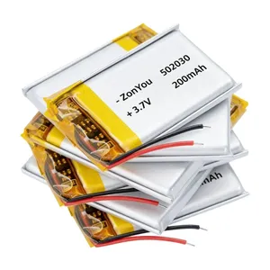 Wholesale 502030 Lipo Cells Lithium Polymer Batteries for Mini Electric Toys thumbnail-2