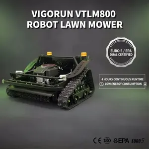Vigorun Tech VTLM800 Remote Control Crawler Lawn Mower 60° Slope Climbing Rubber Track EPA Euro 5 Compliant for Sale thumbnail-1