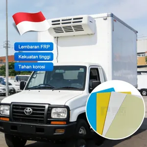 Jakarta Office Building FRP Partition Panel Fire-Retardant Sound Insulation Lightweight Anti-Corrosion Clean Lembaran FRP Panel thumbnail-1