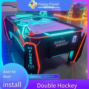Double-player Interactive Ice Hockey Game, a Large-scale Parent-child Entertainment Device for Arcades and Gaming Halls thumbnail-1