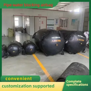 Neoprene CR Rubber Pipe Stopper Airbag Chemical Resistant Inflatable Pipeline Blocking Air Bag thumbnail-1
