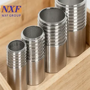 NXF UNS N10276 2.4819/NiMo16Cr15W/C276 OD DN15-1200 Class 3000-9000 Nickel Alloy Forging Technology Threaded TOE or TBE Nipple thumbnail-4