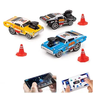 XUYE 1/64 2.4ghz RC MINI Drift Stunt Cars With Light App Controlled Intelligent Dual Remote Control Alloy Truck Toys for Kids Adults thumbnail-1