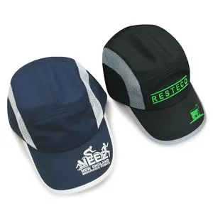 Quick Dry Outdoor Cap Camp Cap Laser Cut Perforated Custom Polyester Nylon Running Hat Custom Logo Camping Cap for Mens thumbnail-5