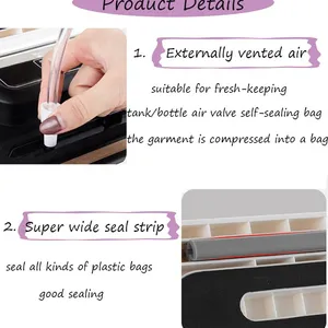 MO-QDMECH Vacuum Sealer Machine BZ046 Automatic Food Vacuum Sealing Machine Kitchen Countertop Home Use 10-20s thumbnail-3