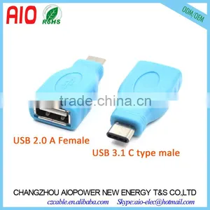 10Gbps Super Speed USB 2.0 A Type Female USB 3.1 C Type Male Adaptor Connector for Macbook thumbnail-1