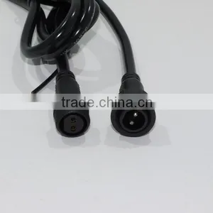 IP 67 2.35mm 2 Pin Waterproof Power Cable Connector Plug Male to Female thumbnail-1