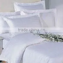 100%cotton White and Dyed Stripe Fabric for 5 Star Hotel Bedding Sets thumbnail-4