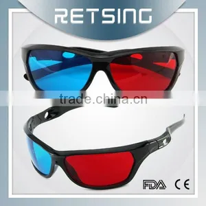 Plastic Adult Anaglyph 3D Glasses, Adult 3D Glasses, 3D Game Glasses thumbnail-1