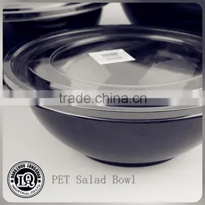 24oz 32oz PET Plastic Clear Salad Bowl With Lid thumbnail-1