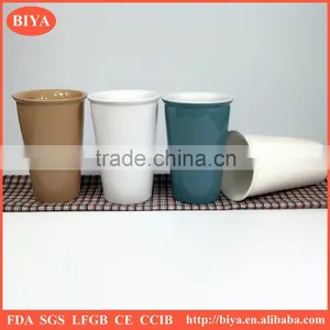 Factory Direct Wholesale Ceramic Stoneware Double Wall Coffee Mug thumbnail-1