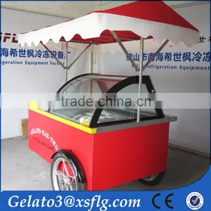 Mobile Stainless Steel Ice Cream Cart Ice Slush Cart/ice Cream Cart With Wheels thumbnail-1