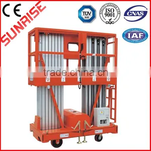 Mobile Aluminum Work Platform (Dual Mast) thumbnail-1