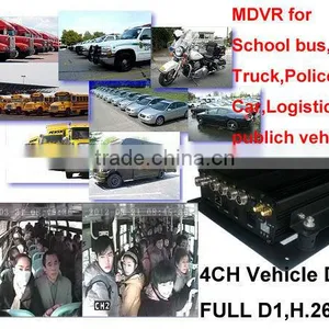 4 Vehicle DVR Highest Quality Video Audio Recording With 3G WIFI GPS Option thumbnail-1