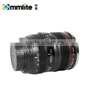 2nd Generation Camera Lens Tea Coffee Cup Mug Stainless Steel for Canon Black 24--105mm thumbnail-5